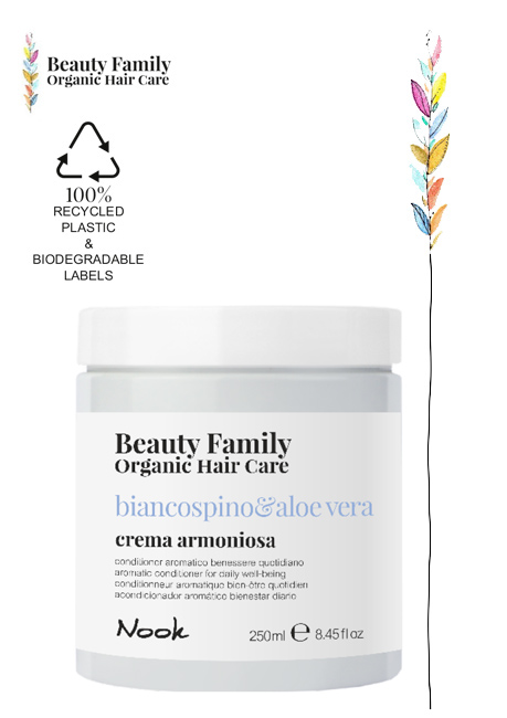 Conditioner-biancospino-e aloe vera beauty family organic haircare studio21 parrucchieri nook