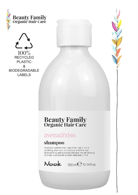Shampoo-avena-e riso beauty family organic hair care nook studio21 parrucchieri
